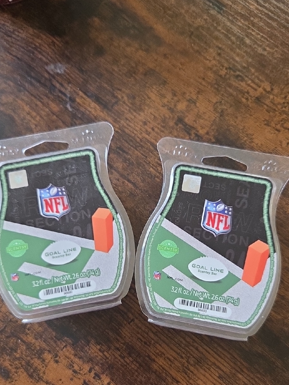 Scentsy Goal Line NFL Scented Bars — Black, Green, Orange